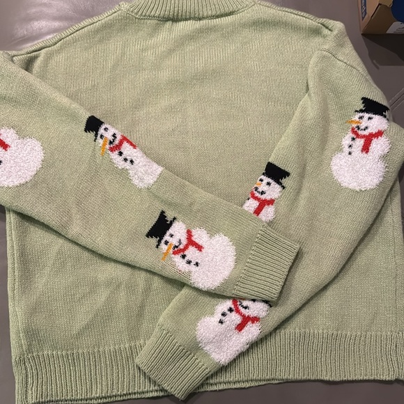 Merry Christmas by Poof Snowman Sweater Small - Picture 4 of 4